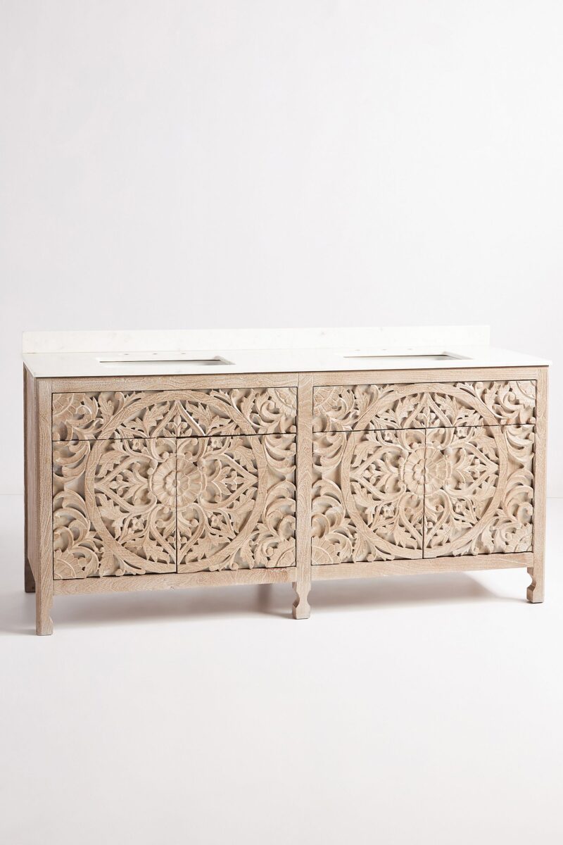 carved mango wood nightstand, carved wood bedside table, carved wood chest of drawers, hand carved bedside table, hand carved chest of drawers, indian carved nightstand, jali carved nightstand, white carved bedside table, white carved chest of drawers, white carved nightstand