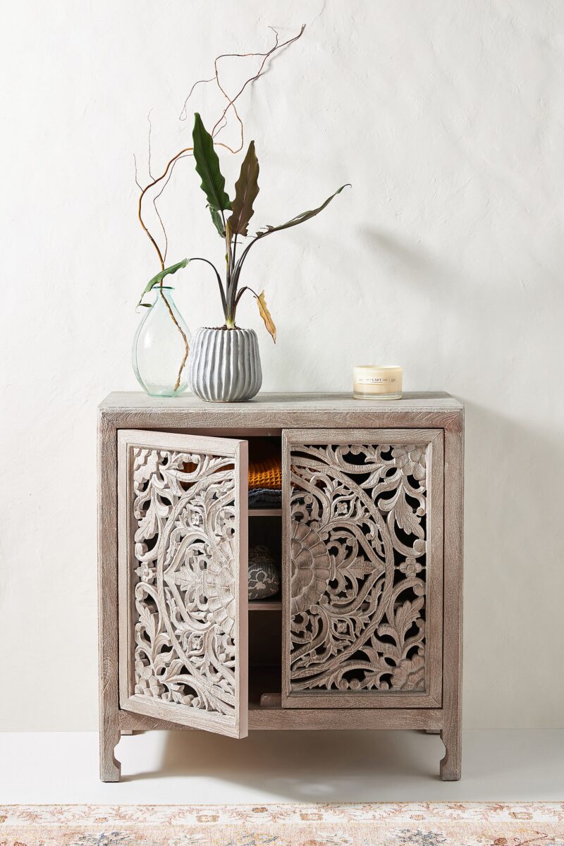 carved cabinet, carved wood cabinet, hand carved nightstand, antique carved chest of drawers, black carved nightstand, bohemian carved wood nightstand, carved bedside cabinet, carved bedside table, carved chest of drawers, carved mango wood bedside table