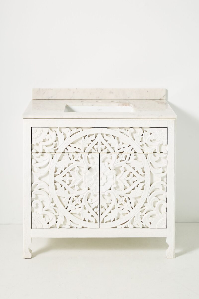carved mango wood nightstand, carved wood bedside table, carved wood chest of drawers, hand carved bedside table, hand carved chest of drawers, indian carved nightstand, jali carved nightstand, white carved bedside table, white carved chest of drawers, white carved nightstand