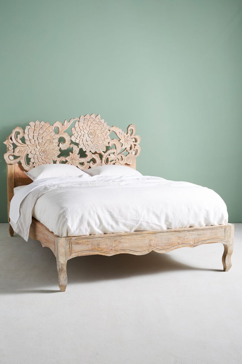 carved king size headboard, mango wood headboard king, king wood carved headboard, antique carved wooden beds, antique hand carved bed, antique wood carved beds, bali carved bed, balinese carved bed, bed with carving, black carved bed