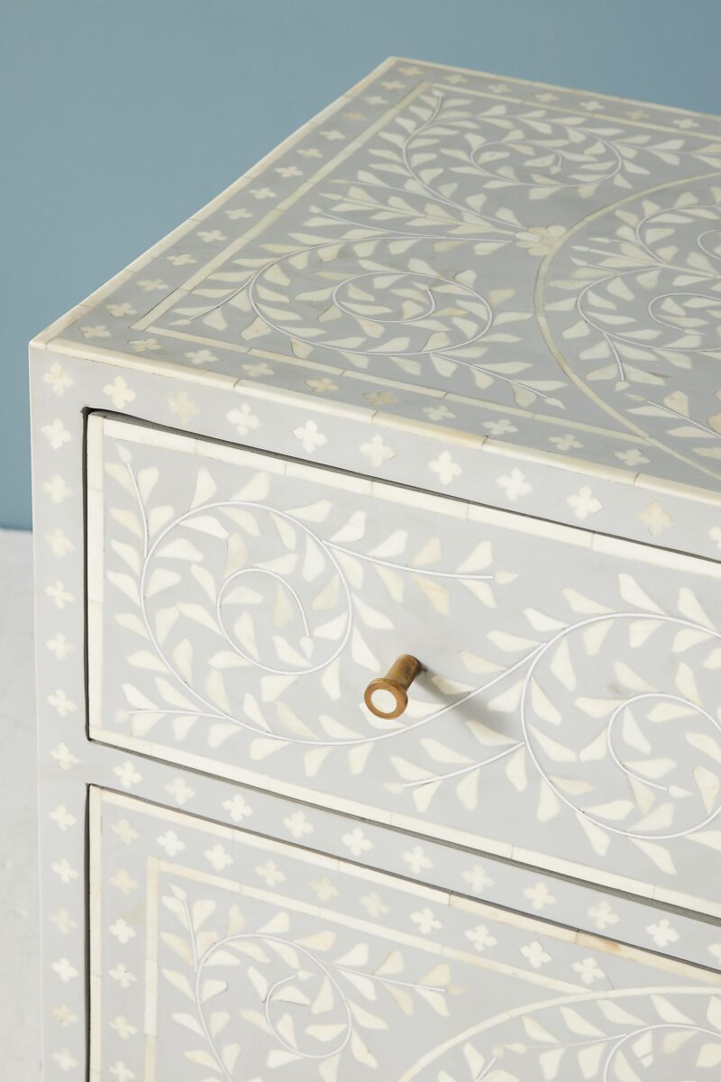 carved mango wood nightstand, carved mango wood nightstand, carved wood bedside table, carved wood chest of drawers, hand carved bedside table, hand carved chest of drawers, indian carved nightstand, jali carved nightstand, white carved bedside table, white carved chest of drawers