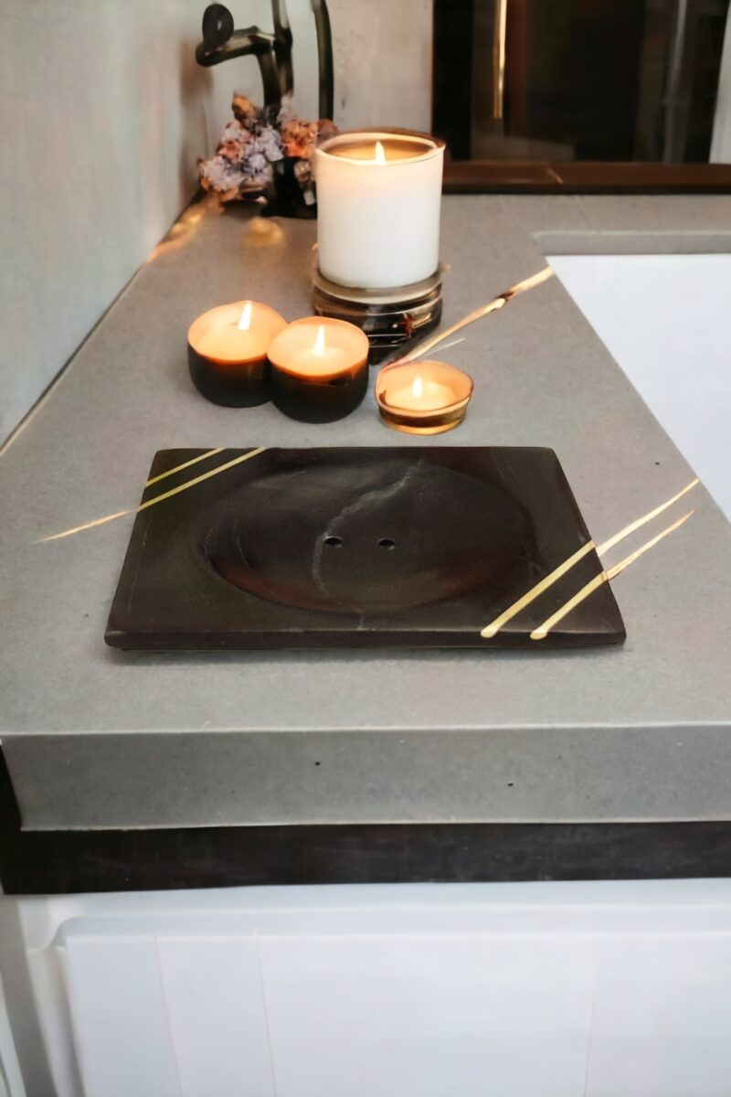 stone bathroom set, small white marble tray, small round marble tray, small marble tray bathroom, sandstone bathroom set, round white marble tray, round marble soap dish, round marble dish, round black marble tray, real marble tray