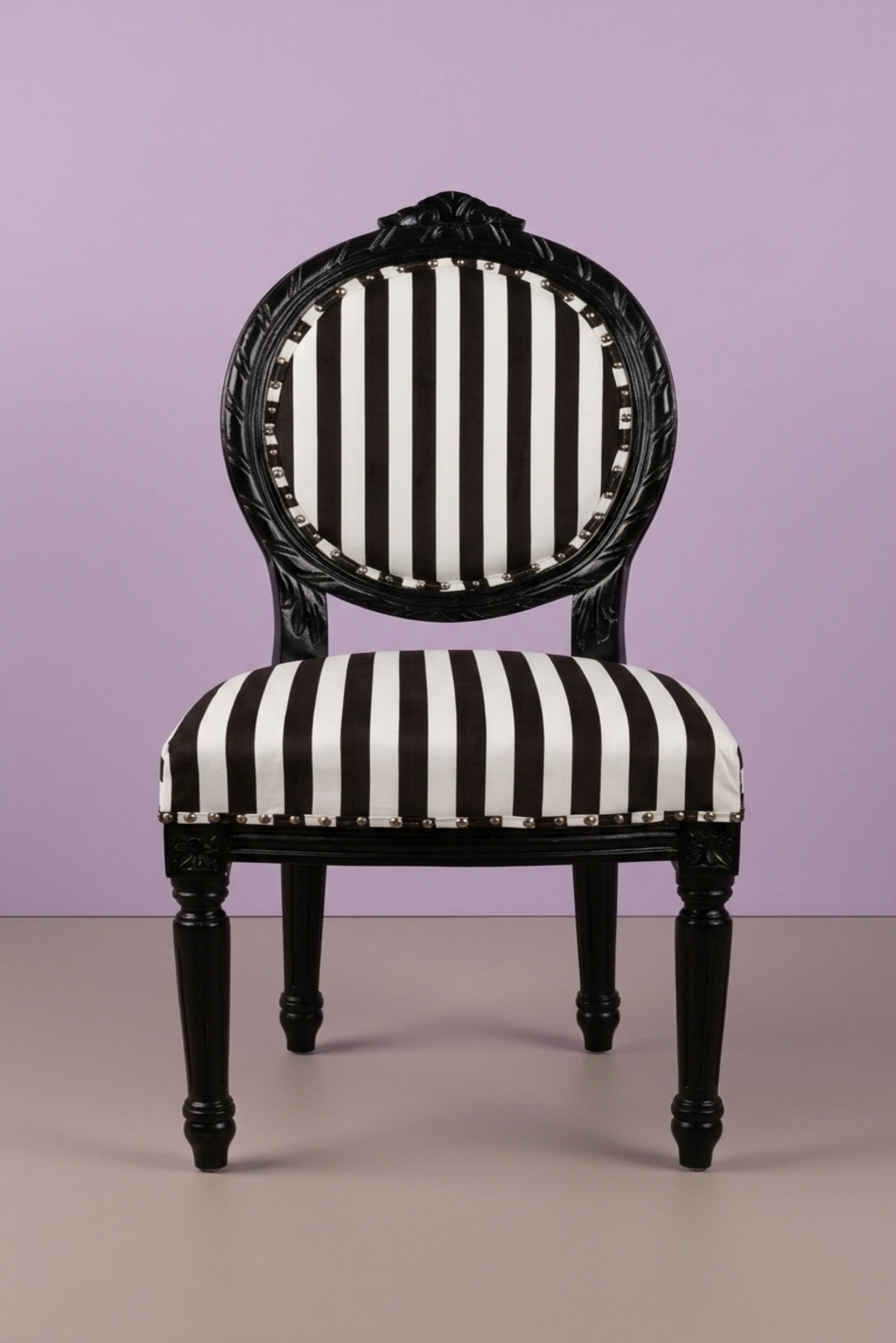 Archibald_Baroque_Velvet_Stripped_Black_Chair_image_02_angled_view_luxury_velvet_accent_chair_lounge_seating_designer_living_room_upholstered_artisan_premium_interior_furnitur.webp