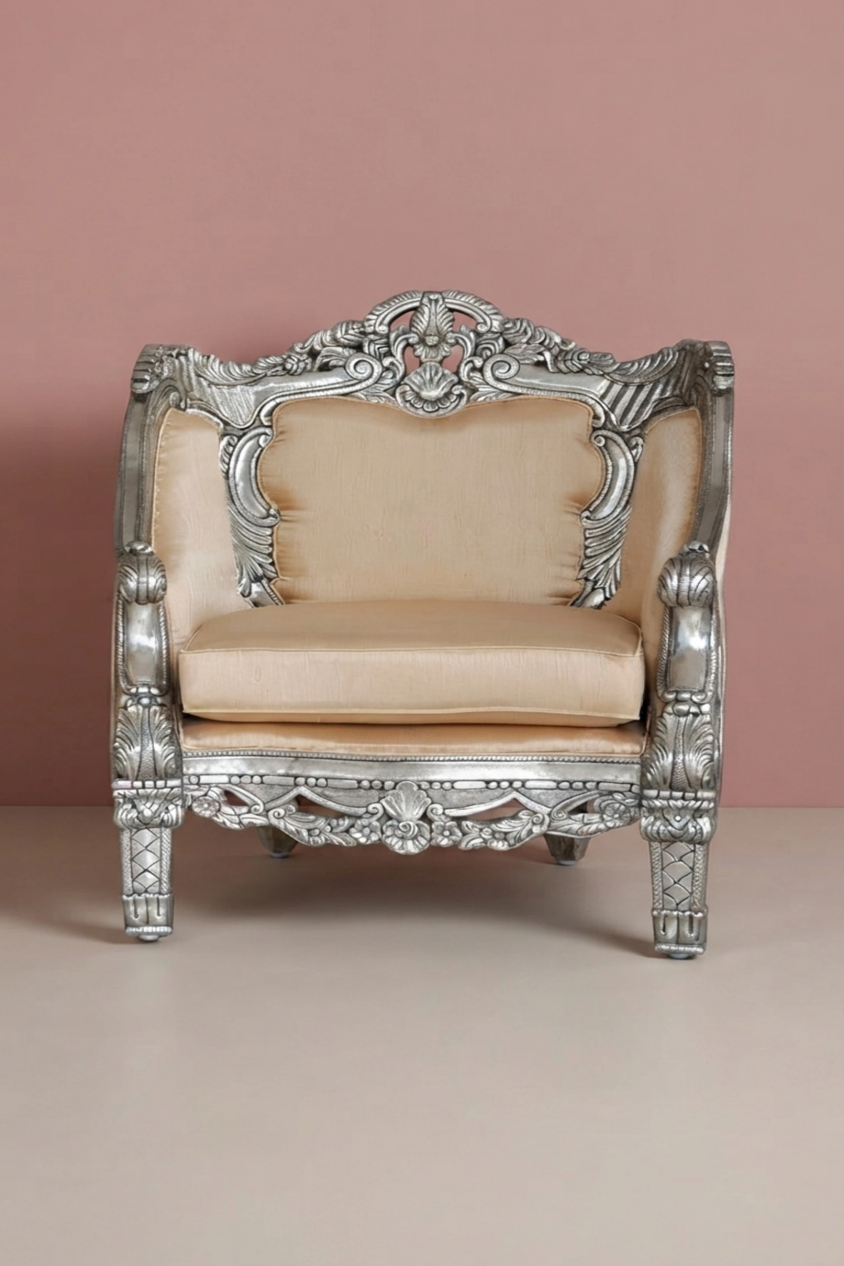 Miyo silver chair,silver upholstered accent chair,luxury designer silver lounge chair,Miyo premium silver interior seating,artisan silver velvet accent chair,contemporary silver lounge chairMiyo_Silver_Chair_image_01_front_view_luxury_velvet_accent_chair_lounge_seating_designer_living_room_upholstered_artisan_premium_interior_furniture.webp
