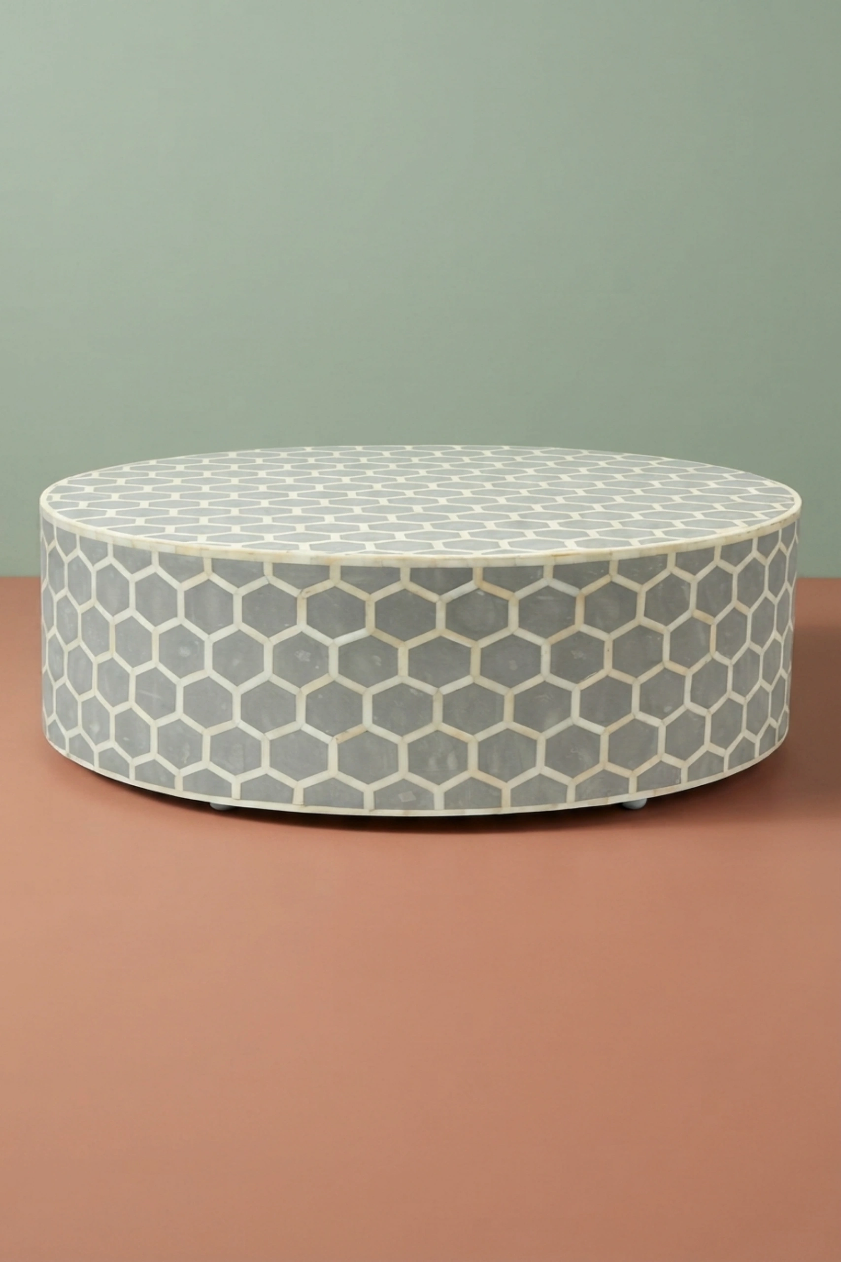 Bone Inlaid Round Coffee Table Honeycomb Grey Bone Coffee Table, buy bone inlaid round coffee, luxury bone inlaid round coffee, handcrafted bone inlaid round coffee, handmade bone inlaid round coffeebone-inlaid-round-coffee-table-honeycomb-grey-bone-coffee-table-bone-inlay-furniture-center-table-coffee-table-furniture-table-grey-furnitur-01.webp