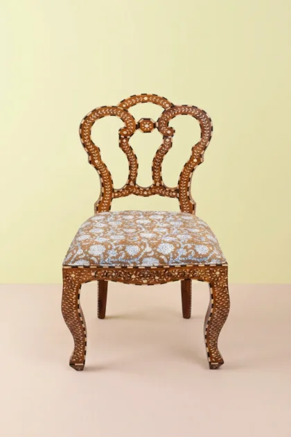 bone inlay teakwood chair,flower pattern bone inlay chair brown,handmade bone inlaid teakwood flower chair,artisan bone inlay brown accent chair,floral bone inlay teak wood chairbone-inlaid-teakwood-flower-chair-brown-accent-chair-bone-inlay-furniture-botanical-design-brown-furniture-chair-flower-pattern-handmade-bone-inlay-01.webp
