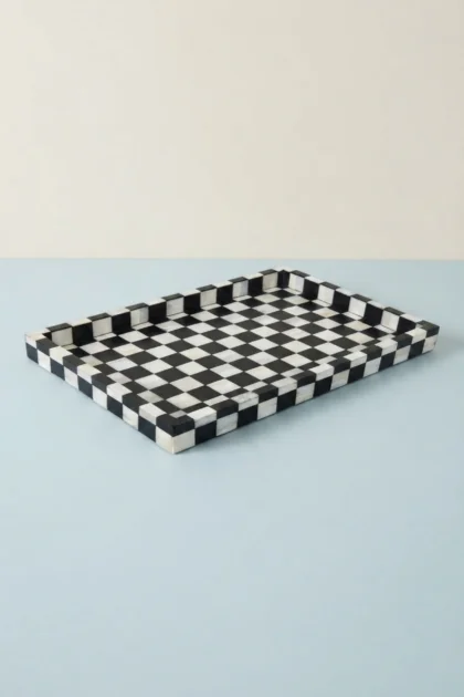 Bone Inlay Checkerboard Tray Black, buy bone inlay checkerboard tray, luxury bone inlay checkerboard tray, handcrafted bone inlay checkerboard tray, handmade bone inlay checkerboard tray, bone inlaybone-inlay-checkerboard-tray-black-black-furniture-bone-inlay-furniture-decorative-tray-handmade-bone-inlay-01.webp
