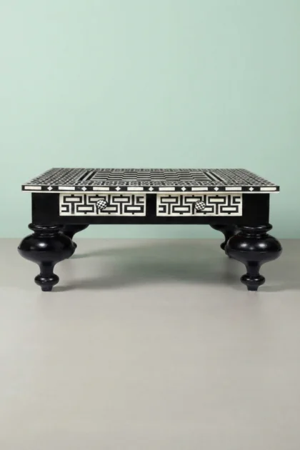 Bone Inlay Chess Coffee Table Black, buy bone inlay chess coffee, luxury bone inlay chess coffee, handcrafted bone inlay chess coffee, handmade bone inlay chess coffee, bone inlay chess coffee onlinebone-inlay-chess-coffee-table-black-black-furniture-bone-inlay-furniture-center-table-coffee-table-furniture-table-handmade-bone-inlay-01.webp