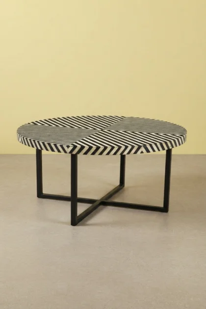 Bone Inlay Coffee Table Diamond Stripe Black, buy bone inlay coffee table, luxury bone inlay coffee table, handcrafted bone inlay coffee table, handmade bone inlay coffee table, bone inlay coffee giftbone-inlay-coffee-table-diamond-stripe-black-black-furniture-bone-inlay-furniture-center-table-coffee-table-diamond-pattern-furniture-table-handmade-bone-inlay-01.webp