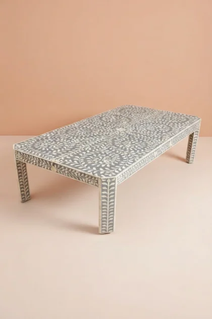 Bone Inlay Edge Coffee Table Grey, buy bone inlay edge coffee, luxury bone inlay edge coffee, handcrafted bone inlay edge coffee, handmade bone inlay edge coffee, bone inlay edge coffee online, bonebone-inlay-edge-coffee-table-grey-bone-inlay-furniture-center-table-coffee-table-furniture-table-grey-furniture-handmade-bone-inlay-01.webp