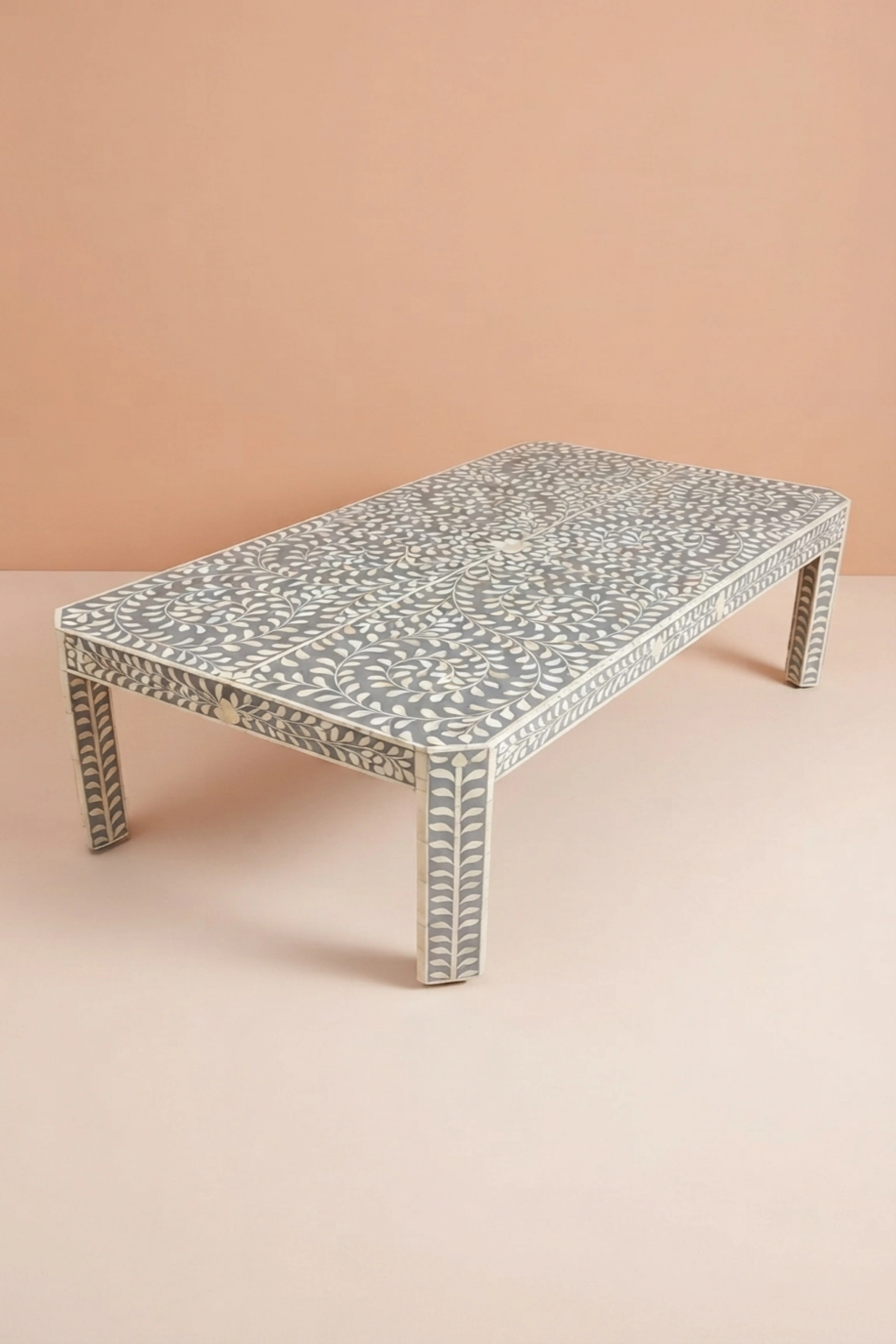 Bone Inlay Edge Coffee Table Grey, buy bone inlay edge coffee, luxury bone inlay edge coffee, handcrafted bone inlay edge coffee, handmade bone inlay edge coffee, bone inlay edge coffee online, bonebone-inlay-edge-coffee-table-grey-bone-inlay-furniture-center-table-coffee-table-furniture-table-grey-furniture-handmade-bone-inlay-01.webp