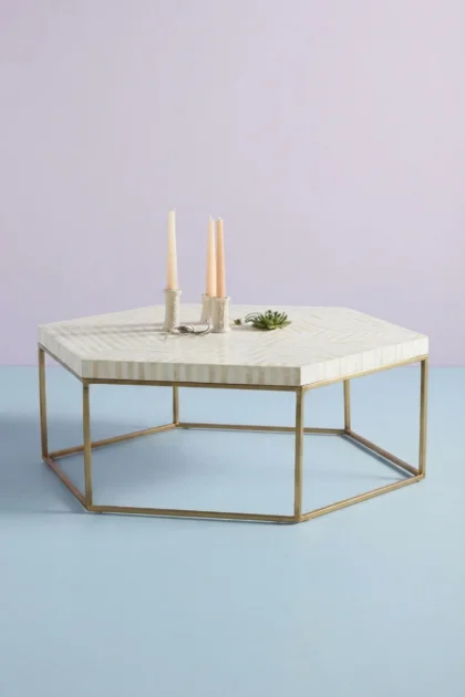 Bone Inlay Hexagonal Stripe Center Table White, buy bone inlay hexagonal stripe, luxury bone inlay hexagonal stripe, handcrafted bone inlay hexagonal stripe, handmade bone inlay hexagonal stripe, bonebone-inlay-hexagonal-stripe-center-table-white-bone-inlay-furniture-furniture-table-handmade-bone-inlay-striped-design-stripe-pattern-white-furniture-01.webp