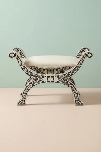 bone inlay stool black,Jenny stool floral bone inlay black,handmade black bone inlay Jenny stool,artisan floral bone inlay black accent stool,flower motif bone inlay black stoolbone-inlay-jenny-stool-floral-design-black-accent-stool-black-furniture-bone-inlay-furniture-floral-design-floral-pattern-flower-motif-handmade-bone-inlay-stool-01.webp