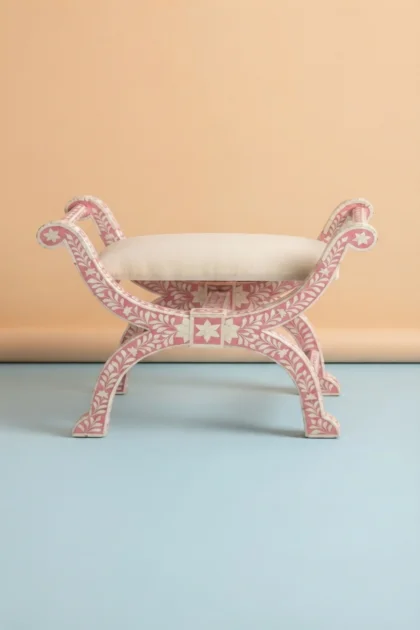 pink bone inlay stool,Jenny stool pink floral bone inlay,handmade pink bone inlay Jenny stool,artisan pink floral bone inlay accent stool,pink bone inlay flower pattern side stoolbone-inlay-jenny-stool-floral-design-pink-accent-stool-bone-inlay-furniture-floral-design-floral-pattern-flower-motif-handmade-bone-inlay-pink-furniture-stool-01.webp