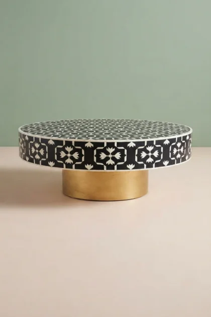 Bone Inlay Lotus Coffee Table Navy Blue, buy bone inlay lotus coffee, luxury bone inlay lotus coffee, handcrafted bone inlay lotus coffee, handmade bone inlay lotus coffee, bone inlay lotus gift, bonebone-inlay-lotus-coffee-table-navy-blue-blue-furniture-bone-inlay-furniture-center-table-coffee-table-furniture-table-handmade-bone-inlay-lotus-design-lotus-pattern-01.webp