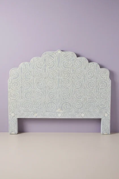 Floral Bone Inlay Headboard Grey, buy floral bone inlay headboard, luxury floral bone inlay headboard, handcrafted floral bone inlay headboard, handmade floral bone inlay headboard, floral bone, bonefloral-bone-inlay-headboard-grey-bone-inlay-furniture-floral-design-floral-pattern-flower-motif-grey-furniture-handmade-bone-inlay-01.webp