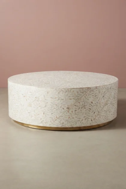 Floral White Bone Inlay Center Table With Brass, buy floral white bone inlay, luxury floral white bone inlay, handcrafted floral white bone inlay, handmade floral white bone inlay, floral white, whitefloral-white-bone-inlay-center-table-with-brass-bone-inlay-furniture-brass-furniture-floral-design-floral-pattern-flower-motif-furniture-table-handmade-bone-01.webp