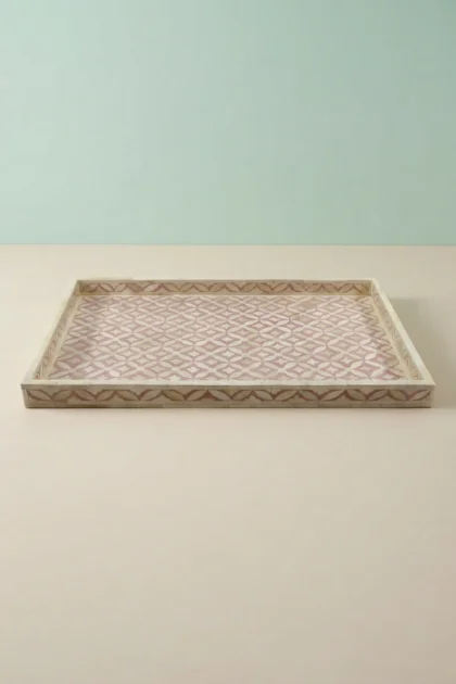 Geometric Bone Inlay Square Tray Pink, buy geometric bone inlay square, luxury geometric bone inlay square, handcrafted geometric bone inlay square, handmade geometric bone inlay square, bone inlaygeometric-bone-inlay-square-tray-pink-bone-inlay-furniture-decorative-tray-geometric-design-geometric-pattern-handmade-bone-inlay-pink-furniture-01.webp