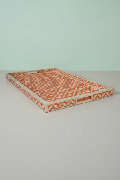 Geometric Bone Inlay Tray Orange Inlaid Tray, buy geometric bone inlay tray, luxury geometric bone inlay tray, handcrafted geometric bone inlay tray, handmade geometric bone inlay tray, geometric bonegeometric-bone-inlay-tray-orange-inlaid-tray-bone-inlay-furniture-decorative-tray-geometric-design-geometric-pattern-handmade-bone-inlay-01.webp