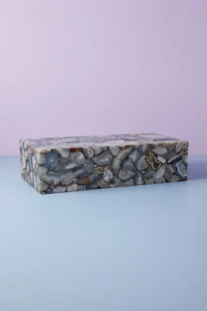 Grey Agate Geode Rectangle Coffee Table, buy grey agate geode rectangle, luxury grey agate geode rectangle, handcrafted grey agate geode rectangle, handmade grey agate geode rectangle, grey agategrey-agate-geode-rectangle-coffee-table-agate-stone-center-table-coffee-table-furniture-table-gemstone-inlay-furniture-grey-furniture-semi-precious-stone-01.webp