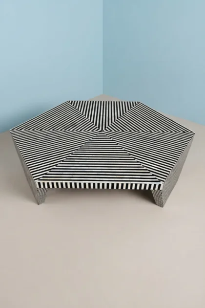 Hexagonal Stripe Bone Inlay Coffee Table Black Bone Inlay Centre Table, buy hexagonal stripe bone inlay, luxury hexagonal stripe bone inlay, handcrafted hexagonal stripe bone inlay, hexagonal stripehexagonal-stripe-bone-inlay-coffee-table-black-bone-inlay-centre-table-black-furniture-bone-inlay-furniture-center-table-coffee-table-01.webp