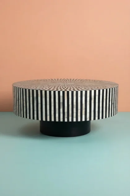 Illusion Round Bone Inlay Coffee Table Black, buy illusion round bone inlay, luxury illusion round bone inlay, handcrafted illusion round bone inlay, handmade illusion round bone inlay, illusion roundillusion-round-bone-inlay-coffee-table-black-black-furniture-bone-inlay-furniture-center-table-coffee-table-furniture-table-handmade-bone-inlay-01.webp