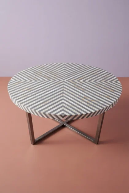 MOP Inlay Coffee Table Diamond Stripe Grey, buy mop inlay coffee table, luxury mop inlay coffee table, handcrafted mop inlay coffee table, handmade mop inlay coffee table, mop inlay coffee table indiamop-inlay-coffee-table-diamond-stripe-grey-center-table-coffee-table-diamond-pattern-furniture-table-grey-furniture-mop-inlay-furniture-mother-of-pearl-inlay-str-01.webp