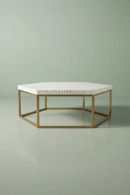 MOP Inlay Hexagonal Stripe Center Table White Gold, buy mop inlay hexagonal stripe, luxury mop inlay hexagonal stripe, handcrafted mop inlay hexagonal stripe, handmade mop inlay hexagonal stripe, mopmop-inlay-hexagonal-stripe-center-table-white-gold-furniture-table-gold-finish-mop-inlay-furniture-mother-of-pearl-inlay-striped-design-stripe-pattern-wh-01.webp