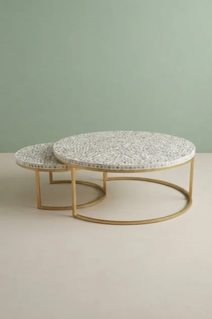 MOP Inlay Nesting Table Set Floral White, buy mop inlay nesting table, luxury mop inlay nesting table, handcrafted mop inlay nesting table, handmade mop inlay nesting table, mop inlay nesting giftmop-inlay-nesting-table-set-floral-white-floral-design-floral-pattern-flower-motif-furniture-table-mop-inlay-furniture-mother-of-pearl-inlay-white-furniture-01.webp