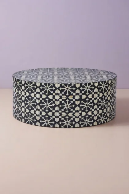 Moroccan Bone Inlay Round Center Table Black, buy moroccan bone inlay round, luxury moroccan bone inlay round, handcrafted moroccan bone inlay round, handmade moroccan bone inlay round, moroccan bonemoroccan-bone-inlay-round-center-table-black-black-furniture-bone-inlay-furniture-furniture-table-handmade-bone-inlay-moroccan-design-01.webp