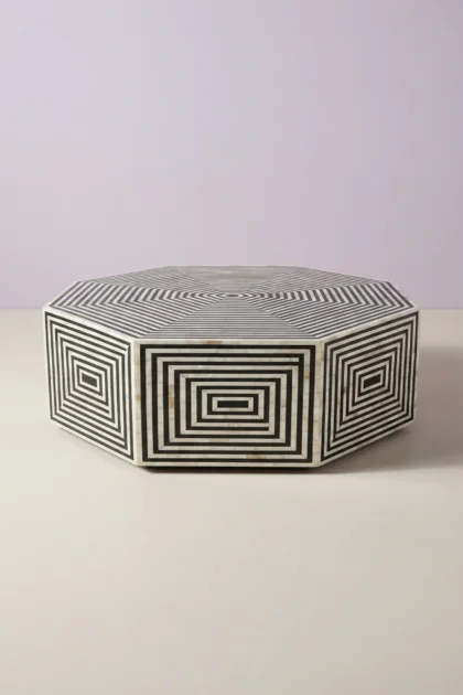 Octagonal MOP Inlay Coffee Table Black, buy octagonal mop inlay coffee, luxury octagonal mop inlay coffee, handcrafted octagonal mop inlay coffee, handmade octagonal mop inlay coffee, octagonal mopoctagonal-mop-inlay-coffee-table-black-black-furniture-center-table-coffee-table-furniture-table-mop-inlay-furniture-mother-of-pearl-inlay-01.webp