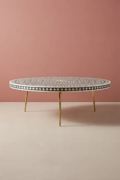 Opal Bone Inlay Round Coffee Table Floral Grey, buy opal bone inlay round, luxury opal bone inlay round, handcrafted opal bone inlay round, handmade opal bone inlay round, opal bone inlay round onlineopal-bone-inlay-round-coffee-table-floral-grey-bone-inlay-furniture-center-table-coffee-table-floral-design-floral-pattern-flower-motif-furniture-table-grey-01.webp
