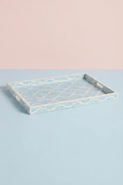 Quatrefoil Bone Inlay Tray Ice Blue, buy quatrefoil bone inlay tray, luxury quatrefoil bone inlay tray, handcrafted quatrefoil bone inlay tray, handmade quatrefoil bone inlay tray, quatrefoil bonequatrefoil-bone-inlay-tray-ice-blue-blue-furniture-bone-inlay-furniture-decorative-tray-handmade-bone-inlay-01.webp