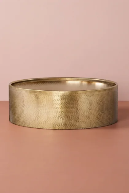 Ramila Round Hammered Coffee Table Brass Finish, buy ramila round hammered coffee, luxury ramila round hammered coffee, handcrafted ramila round hammered coffee, handmade ramila round hammered coffeeramila-round-hammered-coffee-table-brass-finish-brass-furniture-center-table-coffee-table-furniture-table-metal-furniture-01.webp