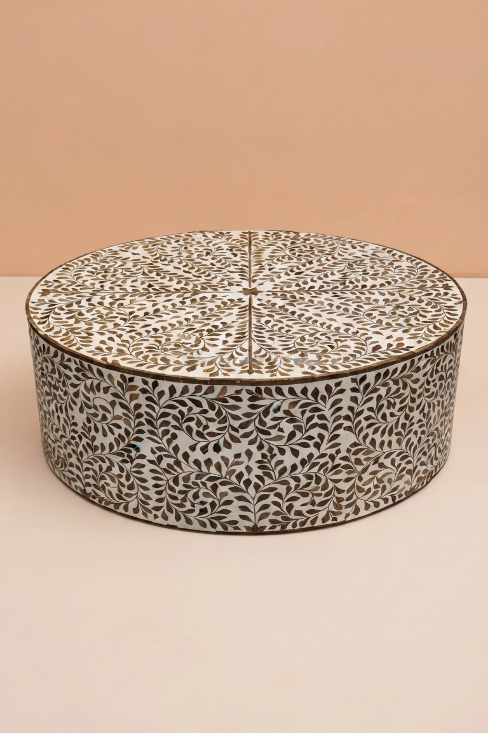 Teakwood Inlay Round Coffee Table White, buy teakwood inlay round coffee, luxury teakwood inlay round coffee, handcrafted teakwood inlay round coffee, handmade teakwood inlay round coffee, inlay roundteakwood-inlay-round-coffee-table-white-center-table-coffee-table-furniture-table-white-furniture-01.webp