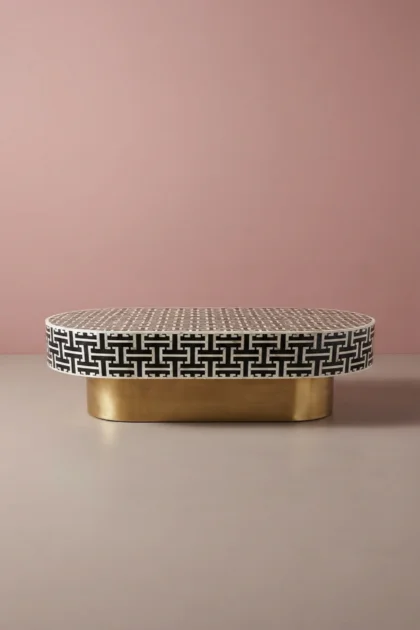 Tetris Mother of Pearl Inlay Oval Center Table Black, buy tetris mother pearl inlay, luxury tetris mother pearl inlay, handcrafted tetris mother pearl inlay, handmade tetris mother pearl inlay, tetristetris-mother-of-pearl-inlay-oval-center-table-black-black-furniture-furniture-table-mop-inlay-furniture-mother-of-pearl-inlay-01.webp