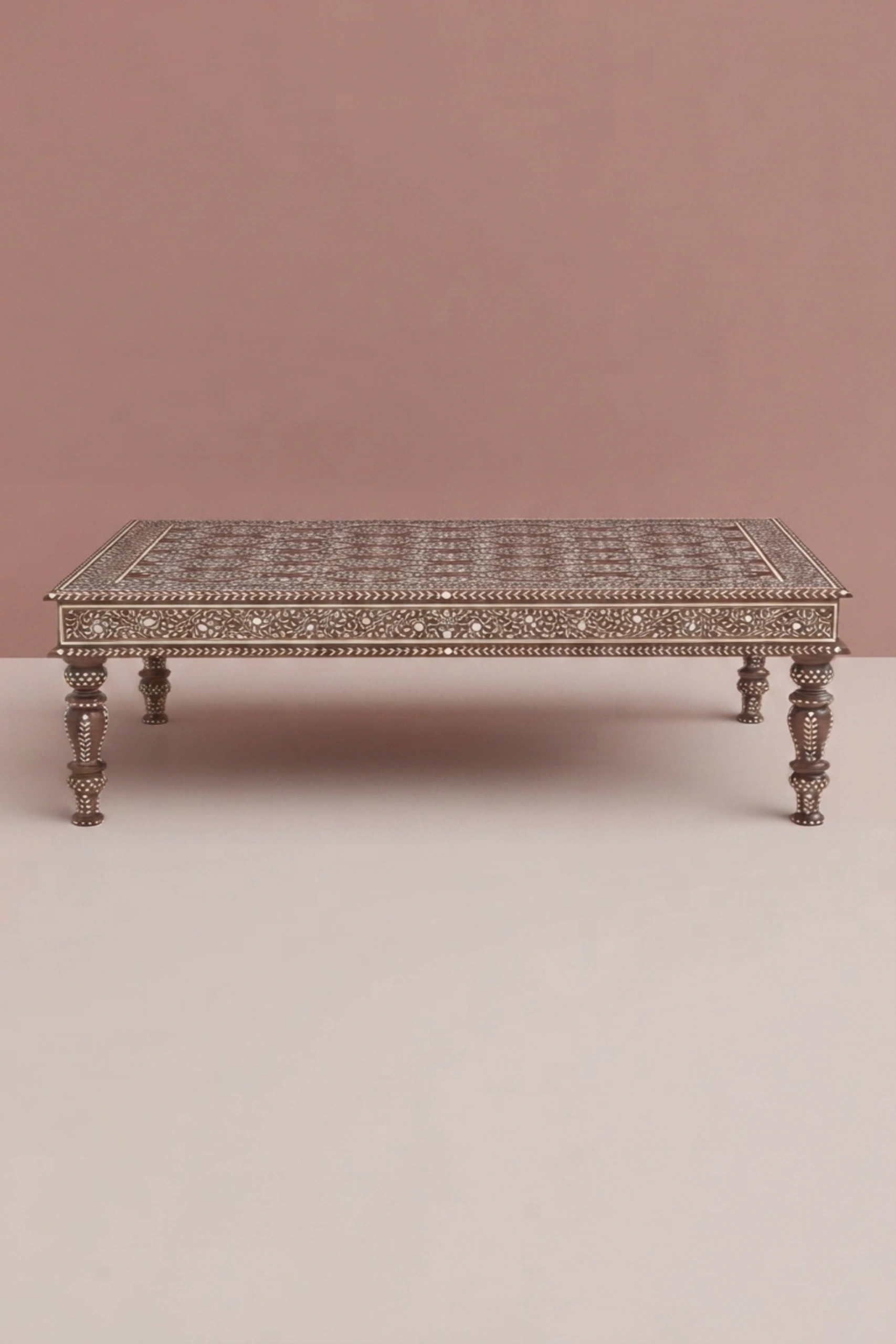 Ved Teakwood Bone Inlaid Coffee Table Walnut, buy ved teakwood bone inlaid, luxury ved teakwood bone inlaid, handcrafted ved teakwood bone inlaid, handmade ved teakwood bone inlaid, ved teakwood, vedved-teakwood-bone-inlaid-coffee-table-walnut-bone-inlay-furniture-center-table-coffee-table-furniture-table-handmade-bone-inlay-01.webp