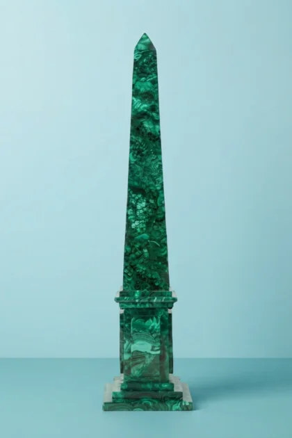 Premium Malachite Obelisk, buy premium malachite obelisk, luxury premium malachite obelisk, handcrafted premium malachite obelisk, handmade premium malachite obelisk, premium malachite obelisk onlinePremium_Malachite_Obelisk_image_01_front_view_premium_malachite_obelisk_green_stone_sculpture_decorative_tabletop_luxury_interior_home_decor_accent.webp
