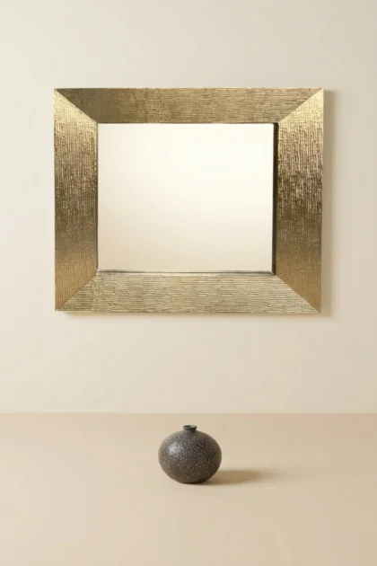 Wave Brass Mirror, buy wave brass mirror, luxury wave brass mirror, handcrafted wave brass mirror, handmade wave brass mirror, wave brass mirror online, wave brass mirror india, wave brass mirror giftWave_Brass_Mirror_image_01_front_view_luxury_decorative_mirror_wall_mirror_floor_mirror_teakwood_brass_statement_home_decor_premium_interior_accent.webp