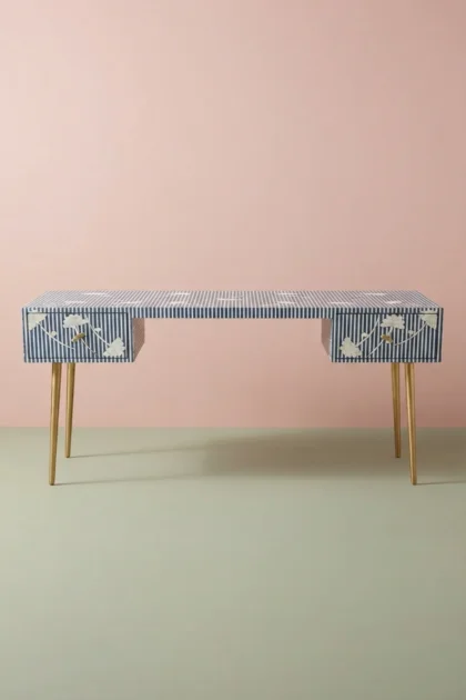 Ada Bone Inlay Desk Blue, buy ada bone inlay desk, luxury ada bone inlay desk, handcrafted ada bone inlay desk, handmade ada bone inlay desk, ada bone inlay desk online, ada bone inlay desk india, adaada-bone-inlay-desk-blue-blue-furniture-bone-inlay-furniture-desk-handmade-bone-inlay-home-office-furniture-01.webp