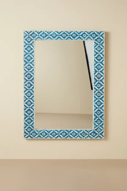 Arctic Blue Bone Inlay Mirror, buy arctic blue bone inlay, luxury arctic blue bone inlay, handcrafted arctic blue bone inlay, handmade arctic blue bone inlay, arctic blue bone inlay online, blue bonearctic-blue-bone-inlay-mirror-blue-furniture-bone-inlay-furniture-decorative-mirror-handmade-bone-inlay-wall-mirror-01.webp