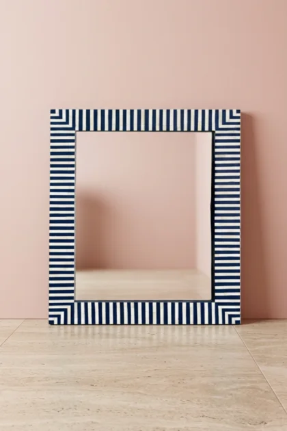 Asher Bone Inlay Stripe Mirror Dark Blue, buy asher bone inlay stripe, luxury asher bone inlay stripe, handcrafted asher bone inlay stripe, handmade asher bone inlay stripe, asher bone inlay giftasher-bone-inlay-stripe-mirror-dark-blue-blue-furniture-bone-inlay-furniture-decorative-mirror-handmade-bone-inlay-striped-design-stripe-pattern-wall-mirror-01.webp
