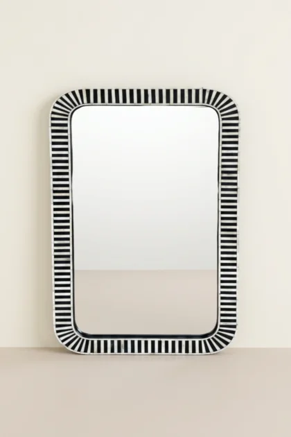 Bone Inlay Edged Mirror Black, buy bone inlay edged mirror, luxury bone inlay edged mirror, handcrafted bone inlay edged mirror, handmade bone inlay edged mirror, bone inlay edged mirror online, bonebone-inlay-edged-mirror-black-black-furniture-bone-inlay-furniture-decorative-mirror-handmade-bone-inlay-wall-mirror-01.webp