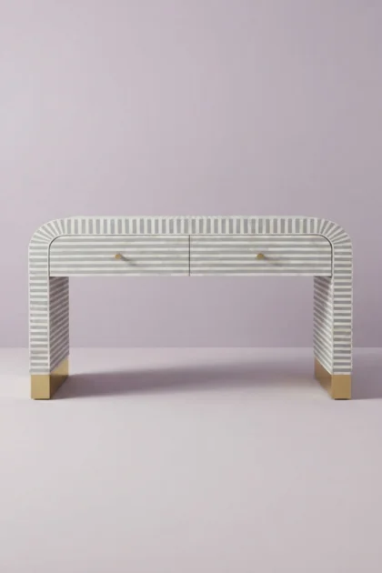 Bone Inlay Waterfall 2 Drawers Console Grey, buy bone inlay waterfall drawers, luxury bone inlay waterfall drawers, handcrafted bone inlay waterfall drawers, handmade bone inlay waterfall drawersbone-inlay-waterfall-2-drawers-console-grey-bone-inlay-furniture-console-table-entryway-table-grey-furniture-handmade-bone-inlay-waterfall-design-waterfall-01.webp