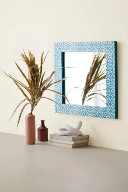 Diamond Bone Inlay Mirror Blue, buy diamond bone inlay mirror, luxury diamond bone inlay mirror, handcrafted diamond bone inlay mirror, handmade diamond bone inlay mirror, diamond bone inlay giftdiamond-bone-inlay-mirror-blue-blue-furniture-bone-inlay-furniture-decorative-mirror-diamond-pattern-handmade-bone-inlay-wall-mirror-01.webp