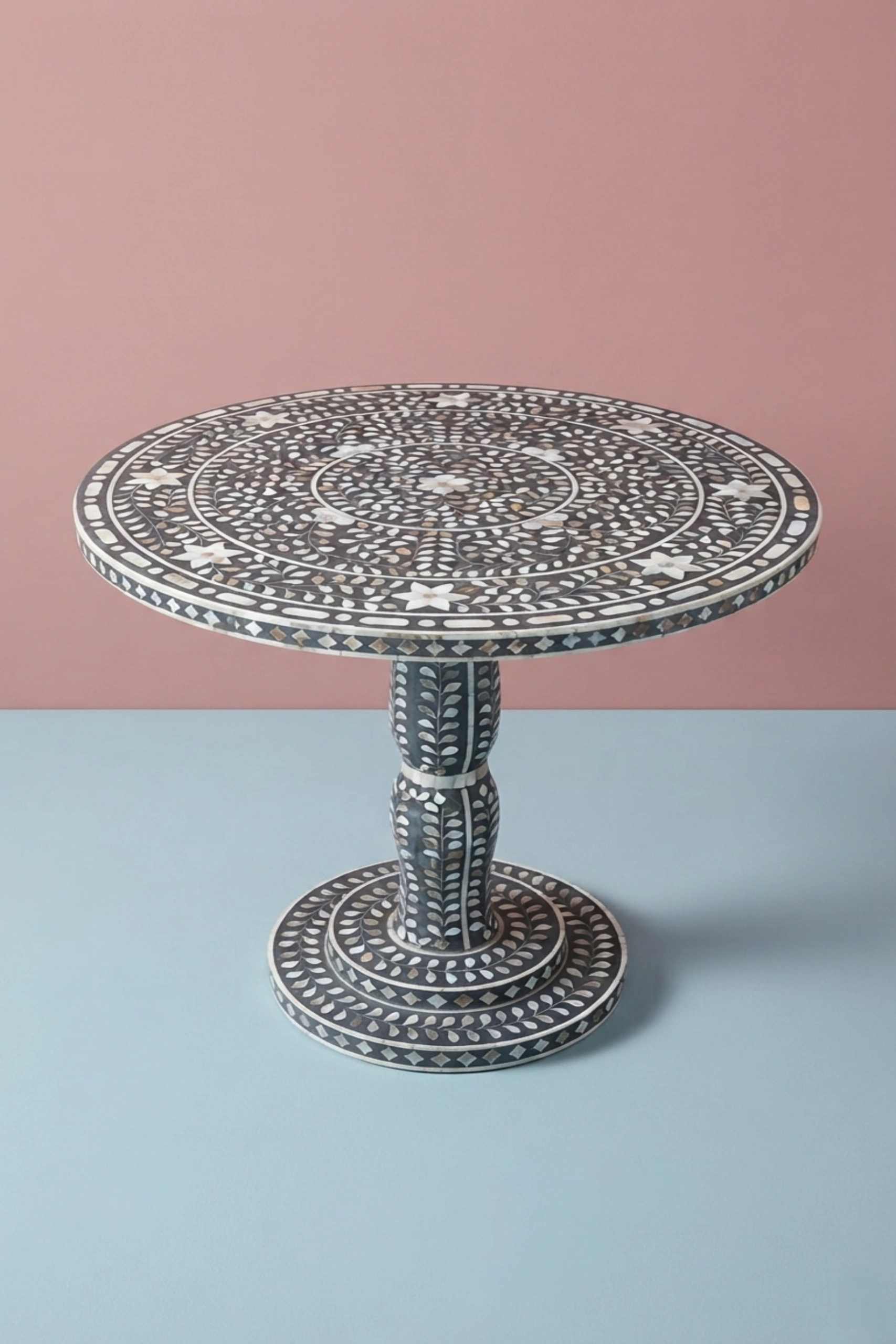 Emi Floral Mother of Pearl Inlay Dining Table Grey, buy emi floral mother pearl, luxury emi floral mother pearl, handcrafted emi floral mother pearl, handmade emi floral mother pearl, emi floral, emiemi-floral-mother-of-pearl-inlay-dining-table-grey-dining-room-furniture-dining-table-floral-design-floral-pattern-flower-motif-furnitur-01.webp