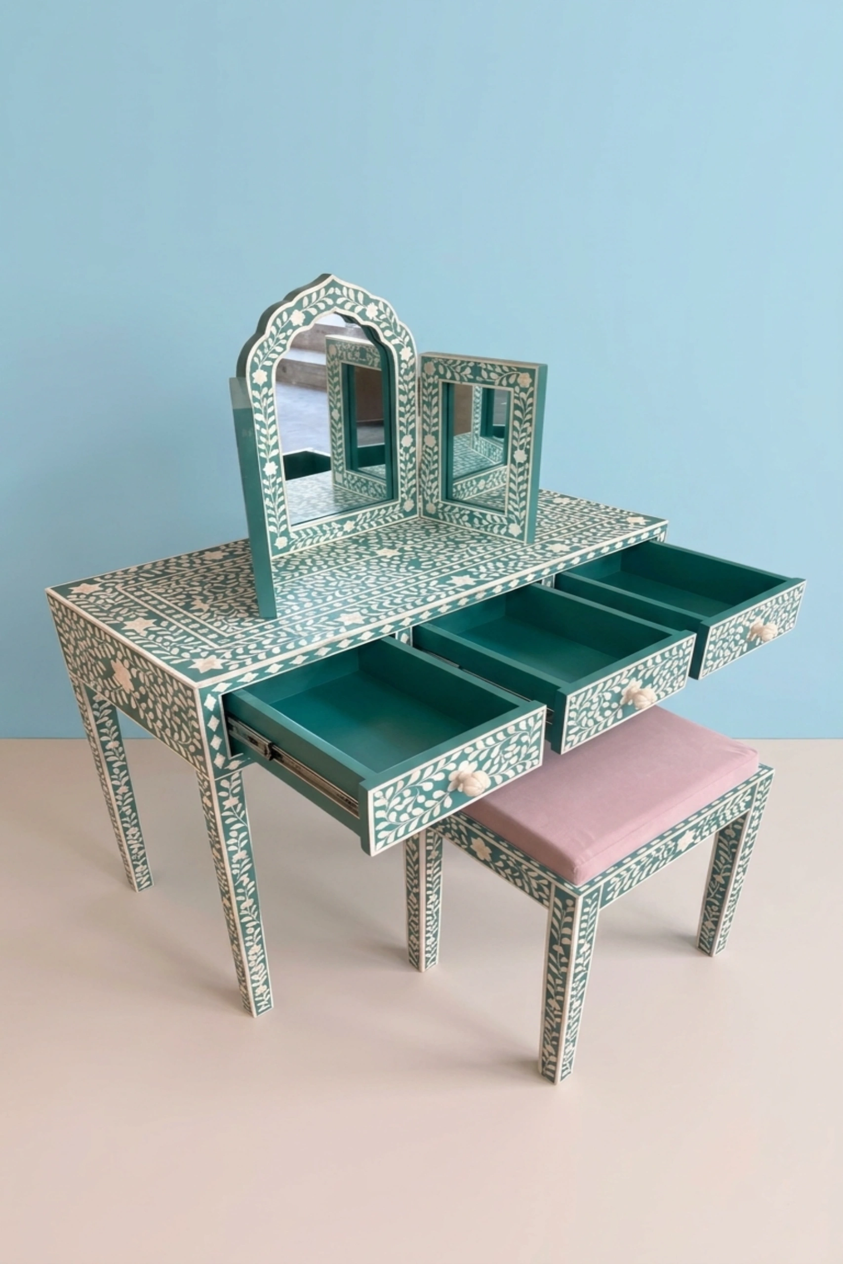 floral-bone-inlay-vanity-combo-green-bone-inlay-furniture-floral-design-floral-pattern-flower-motif-green-furniture-handmade-bone-inlay-vanity-table-03.webp