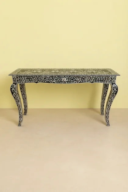 French MOP Inlay Console Black, buy french mop inlay console, luxury french mop inlay console, handcrafted french mop inlay console, handmade french mop inlay console, french mop inlay console onlinefrench-mop-inlay-console-black-black-furniture-console-table-entryway-table-mop-inlay-furniture-mother-of-pearl-inlay-01.webp