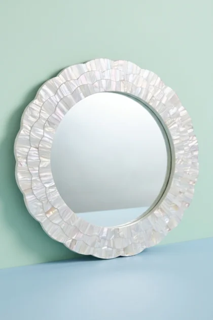 Full MOP Inlay Flower Mirror, buy full mop inlay flower, luxury full mop inlay flower, handcrafted full mop inlay flower, handmade full mop inlay flower, full mop inlay flower online, full mop, fullfull-mop-inlay-flower-mirror-botanical-design-decorative-mirror-flower-pattern-mop-inlay-furniture-mother-of-pearl-inlay-wall-mirror-01.webp