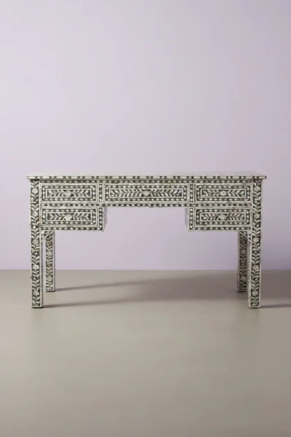 Grey Mother Of Pearl Inlay 5 Drawer Desk, buy grey mother pearl inlay, luxury grey mother pearl inlay, handcrafted grey mother pearl inlay, handmade grey mother pearl inlay, grey mother pearl giftgrey-mother-of-pearl-inlay-5-drawer-desk-desk-grey-furniture-home-office-furniture-mop-inlay-furniture-mother-of-pearl-inlay-01.webp
